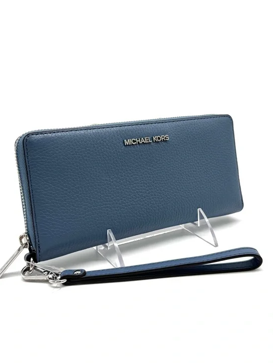 Michael Kors Large Continental Wallet Denim Blue - Picture 4 of 9
